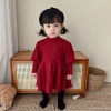 Đầm Bé Gái Hàn Quốc Thu Đông Dệt Kim Áo Len Tay Ấm Áp - Đèn Lồng Phong Cách Công Chúa, Giá Ưu Đãi 532k 8