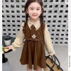 Đầm bé gái Preppy hai mảnh mùa xuân thu, ngọt ngào, giảm giá 20% chỉ 193.743 VND 5