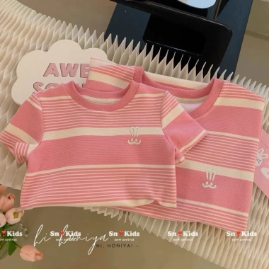 Đầm bé gái sọc ngang hồng cam form suông Samkids - Giá ưu đãi 135k 6 Đầm bé gái sọc ngang hồng cam form suông Samkids - Giá ưu đãi 135k 6