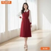Đầm BEMINE cổ đức tay dài dáng chữ A, túi tiện, phong cách công sở - B168, chỉ 299.000₫ 3