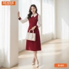 Đầm BEMINE cổ đức tay dài dáng chữ A, túi tiện, phong cách công sở - B168, chỉ 299.000₫ 5