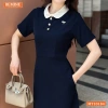 Đầm BEMINE cổ sen dáng chữ A viền, phù hợp đi làm & đi chơi - Giá ưu đãi 289k 5