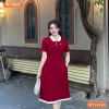 Đầm BEMINE cổ sen dáng chữ A viền, phù hợp đi làm & đi chơi - Giá ưu đãi 289k 8