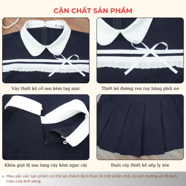 Đầm BIGSIZE Mèo Ú dáng A, ruy băng nơ trắng, cổ sen, đuôi xếp ly - Thanh lịch, giảm giá 319.000₫ 4 Đầm BIGSIZE Mèo Ú dáng A, ruy băng nơ trắng, cổ sen, đuôi xếp ly - Thanh lịch, giảm giá 319.000₫ 4