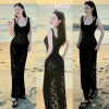 Đầm bikini tôn dáng sexy, set bikini ren đen chất tăm lanh, đi biển - Giá ưu đãi 172k