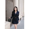Đầm blazer cổ vest Masara tone xanh đen sang trọng, kèm belt rời thanh lịch - Giá ưu đãi 810.000₫ 3
