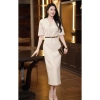 Đầm Body Dáng Dài ELENA Cổ Tim Sang Trọng - Váy Công Sở V24 Giá 319k 4
