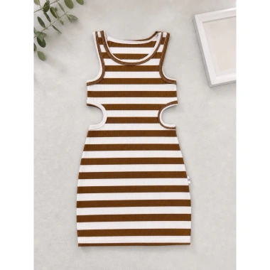 Đầm Body Khoét Eo Cho Bé Gái - Thiết Kế Thời Trang Xinh Xắn, Giá Chỉ 89.000 VNĐ