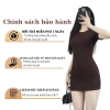 Đầm Body Nữ Dáng Ngắn Cổ Tròn Cộc Tay Thun Cotton Co Giãn Mini Ôm Dáng 377 8