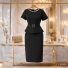 Đầm Bút Chì Kết Cườm Trung Niên ANA Mode - Cotton Lạnh Cao Cấp, Đi Tiệc, Quà Tết Tặng Mẹ, Giá 680k 2