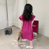 Đầm cánh tiên bé gái chất thô mềm hồng cánh sen - Váy công chúa 8-20kg 115k 2