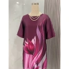Đầm chim hạc lụa cao cấp trung niên, phom suông giấu bụng, giảm giá 650k 7