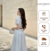 Đầm Cổ Sơ Mi Sen Đức Xếp Li Maxi Thanh Lịch Tay Ngắn Nữ Tính Dây Thắt Lưng Giá 680.000 VND 5
