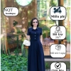Đầm cổ sơmi vải Tuyết Nhung xoè nhẹ, thời trang công sở dạo phố trẻ trung NQT boutique 3 màu
