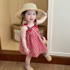 Đầm công chúa bé 0-3Y dâu dây mùa hè thoáng khí sang trọng, chỉ 181k