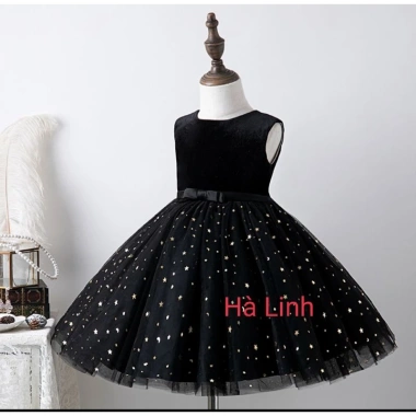 Đầm công chúa bé gái - Váy sao đen tiệc chụp ảnh, giảm giá 20% chỉ 212.055 VND 4
