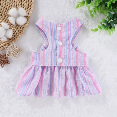 Đầm công chúa cho mèo & chó nhỏ, thoáng khí, vòng đai dây nơ xinh, thoải mái mọi mùa