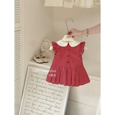 Đầm công chúa Cotton không tay mùa hè 0-3Y – nhẹ, phong cách nhiệt đới, thân thiện môi trường, giá ưu đãi 266.364₫ 2