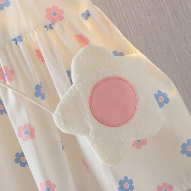 Đầm công chúa dây Cotton bé 0-3 tuổi mùa hè, thoáng khí, nhiệt đới, giá 163.044₫