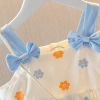 Đầm công chúa dây Cotton bé 0-3 tuổi mùa hè, thoáng khí, nhiệt đới, giá 163.044₫ 8