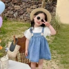 Đầm công chúa denim 0-3 tuổi mùa hè, suspender thoáng khí, nhẹ mát 3