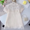 Đầm công chúa qipao Trung Hoa cài nút, đính ngọc trai, mùa hè cho bé gái 2-7 tuổi 3