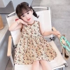 Đầm công chúa vintage hoa không tay bé 0-3Y mùa hè thoáng khí combo phong cách 3