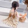 Đầm công chúa vintage hoa không tay bé 0-3Y mùa hè thoáng khí combo phong cách 6