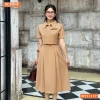 Đầm công sở BEMINE cổ đức, khóa kéo trước, dáng chữ A, giảm giá 289k 5