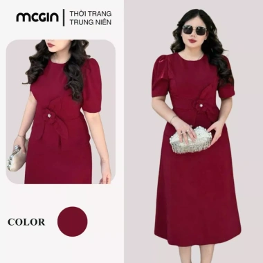 Đầm công sở bigsize cao cấp ôm dáng Samy đính hoa thanh lịch, cotton co giãn, thoải mái, giảm giá 399.000₫ 10