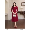 Đầm công sở CITI MODE FASHION đỏ chân A xếp ly lệch, tag cài - 499.000₫ 7