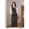 Đầm công sở CITI MODE FASHION ôm liền peplum kẻ đen trắng cổ vạt nơ – Giá 499.000 VND 5