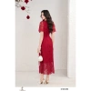 Đầm công sở CITI MODE FASHION ôm ren đỏ tay chơm, đính hoa ngực - 565.000₫ 2