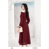 Đầm công sở CITI MODE FASHION xòe dạ đỏ giả set, cổ phối nơ cách điệu - DH5.790 2
