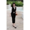 Đầm công sở La Merci DV03 đen ôm nhẹ, chất liệu dày dặn, thoải mái - Giá chỉ 350.000đ 5