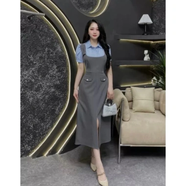 Đầm công sở nữ thời trang giá 285.000₫ giảm sâu, chất liệu thoáng mát, phù hợp văn phòng