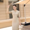Đầm công sở nữ twill silk chéo Hàn thanh lịch - Giá ưu đãi 418.500₫ OT11B094
