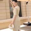 Đầm công sở nữ twill silk chéo Hàn thanh lịch - Giá ưu đãi 418.500₫ OT11B094 3