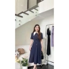Đầm công sở tay ngắn dáng dài cổ nhọn tinh tế, tôn dáng - giá chỉ 249k V771 6