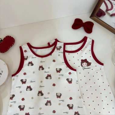Đầm cotton hoạt hình không tay 0-3 tuổi mùa hè Nhẹ, dễ thương Hàn Quốc giảm 22% 3