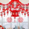 Đám Cưới: Dây Treo Chữ HỶ ĐỎ, Lồng Đèn Chữ PHÚC - Trang Trí Đá M CuỲ, Giá 37.200 VND 3