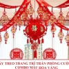 Đám Cưới: Dây Treo Chữ HỶ ĐỎ, Lồng Đèn Chữ PHÚC - Trang Trí Đá M CuỲ, Giá 37.200 VND 4