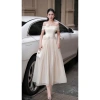 đầm dạ hội Katty trễ vai dài xòe sang trọng, váy dự tiệc cao cấp tôn dáng, chỉ 385k 6