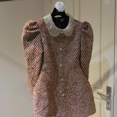 Đầm Dạ Tweed Tay Phồng Cổ Đính Đá Sang Trọng - Váy Tiểu Thư Thu Đông Noel Tết, Ảnh Thật, Loại 1, Giá 445k 8 Đầm Dạ Tweed Tay Phồng Cổ Đính Đá Sang Trọng - Váy Tiểu Thư Thu Đông Noel Tết, Ảnh Thật, Loại 1, Giá 445k 8