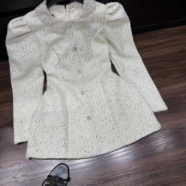 Đầm Dạ Tweed Tay Phồng Cổ Đính Đá Sang Trọng - Váy Tiểu Thư Thu Đông Noel Tết, Ảnh Thật, Loại 1, Giá 445k 10 Đầm Dạ Tweed Tay Phồng Cổ Đính Đá Sang Trọng - Váy Tiểu Thư Thu Đông Noel Tết, Ảnh Thật, Loại 1, Giá 445k 10