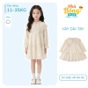 Đầm dài tay bé gái 3-8 tuổi, váy tiểu thư ren 2 lớp, cổ bẻ, xuân thu - Giá 255.000
