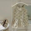 Đầm dây in nơ bé gái 2.025 - Vải cotton mỏng, thoáng mát mùa hè, giảm 17% 5