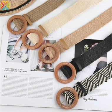 Đầm Dây Trang Trí Cotton và Vải Lanh PP Rơm, Dệt Thắt Lưng Khóa Tròn - 71.332₫ 4