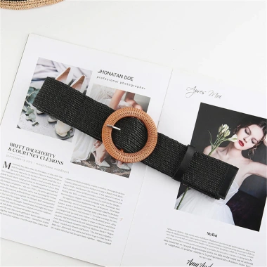 Đầm Dây Trang Trí Cotton và Vải Lanh PP Rơm, Dệt Thắt Lưng Khóa Tròn - 71.332₫ 10