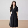 Đầm đen Hàn Quốc xinh thanh lịch, nhẹ nhàng dạo phố và công sở – Giá chỉ 179.000₫